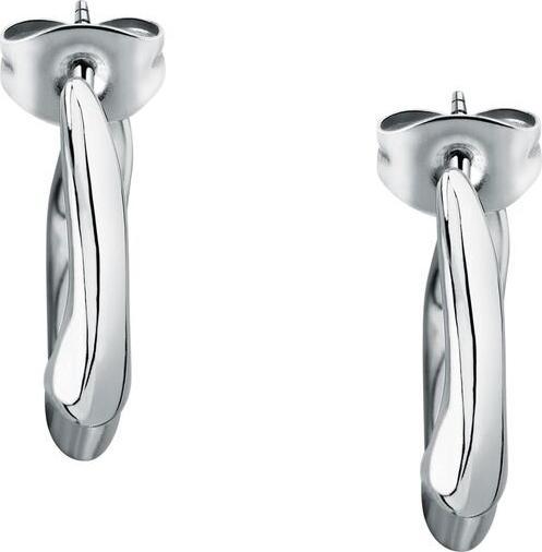 Produktbild Trussardi Graceful steel hoop earrings T-Design TJAXA06