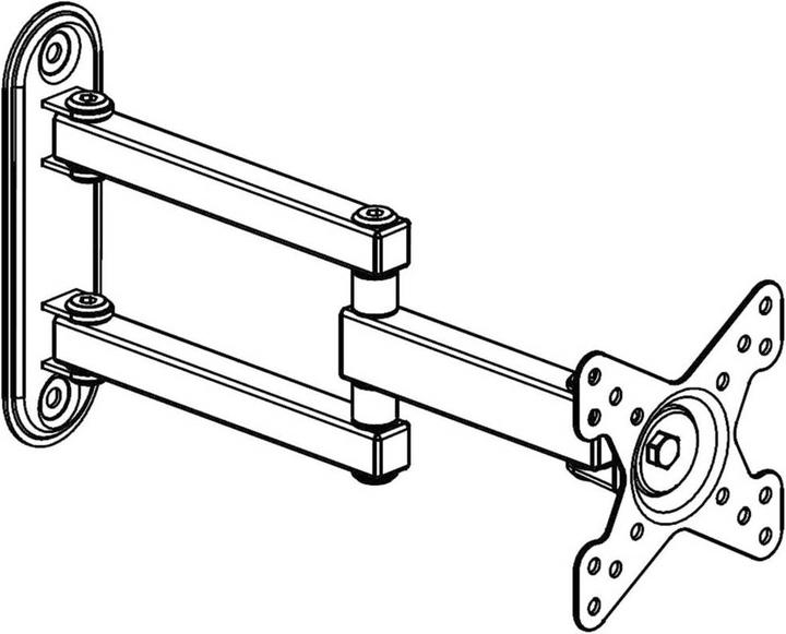 Immagine prodotto SpeaKa Professional Supporto per monitor con 3 bracci 25,4 cm (10") - 81 cm (32") (Muro, 32", 15 kg)
