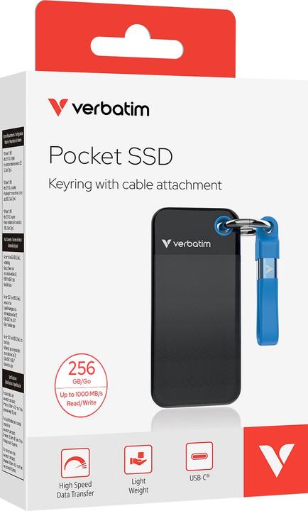 Image du produit Verbatim POCKET SSD 256GB (0.26 To)