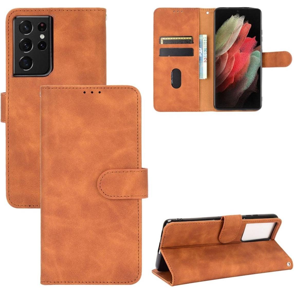Thumbnail - König Design Hülle Handy Schutz für Samsung Galaxy S21 Ultra Case Cover Tasche Wallet Etui (Samsung Galaxy S21 Ultra), S...