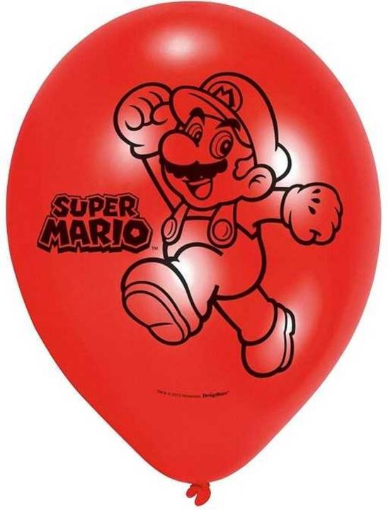 Image du produit Amscan 6 ballons en latex Super Mario (6 x)