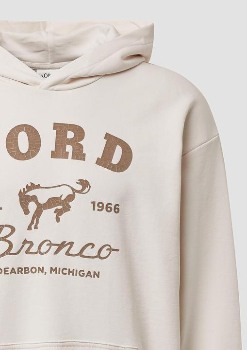 Produktbild s.Oliver Sweatshirt Softer Hoodie im Relaxed Fit mit Artwork (L, M)