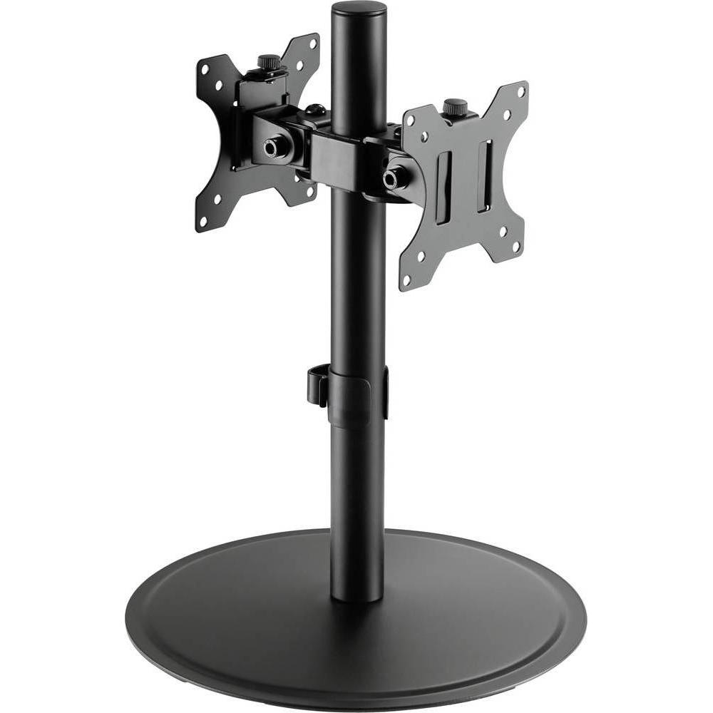 Thumbnail - SpeaKa Professional Doppelmonitor Halterung mit Standfuss (Tisch, 32.01"), Monitor Halterung, Schwarz