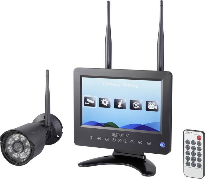 Sygonix Set de caméras de surveillance Set de surveillance sans fil 720P (1280 x 720 pixels)