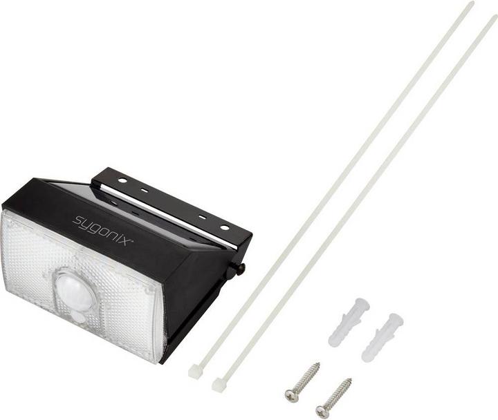 Image du produit Sygonix Applique murale solaire avec capteur de mouvement PIR, 4000 K, 1000 lumens (1000 lm, IP65)