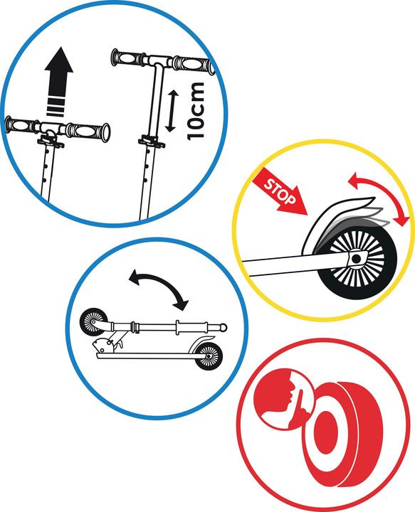 Actual product image Smoby Paw Patrol 2w Foldable Scooter