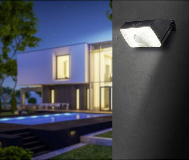 Image du produit Sygonix Applique murale solaire avec capteur de mouvement PIR, 4000 K, 1000 lumens (1000 lm, IP65)