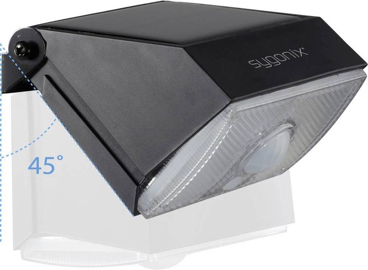 Image du produit Sygonix Applique murale solaire avec capteur de mouvement PIR, 4000 K, 1000 lumens (1000 lm, IP65)