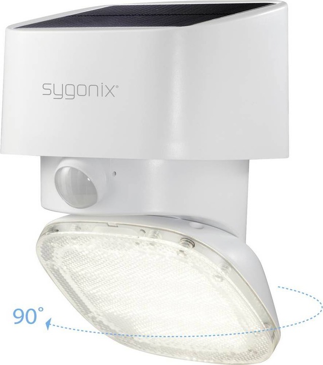 Actual product image Sygonix Solar Wall Light with PIR Motion Sensor (2000 lm, IP65)