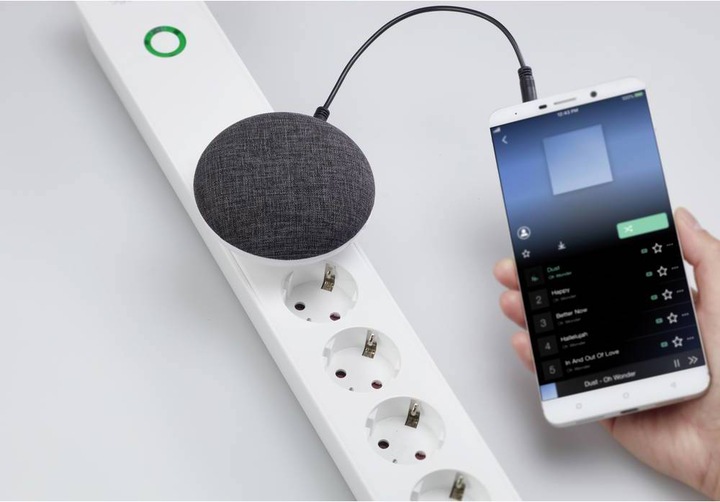 Produktbild Sygonix Funk-Türglocke mit aufnehmbarem Klingelton, Stoffbezug, 433 MHz (Funk)