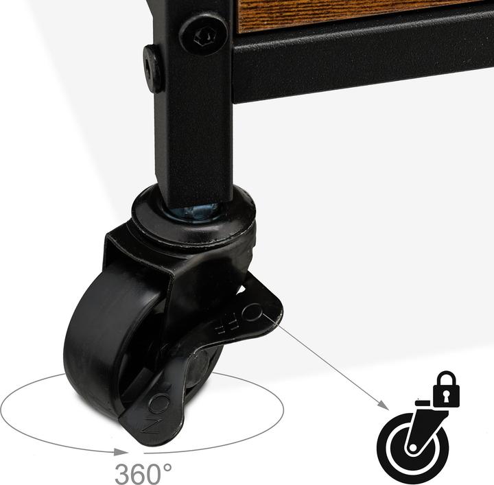 Actual product image Relaxdays Hundekäfig für Zuhause mit Rollen (Dog kennel)