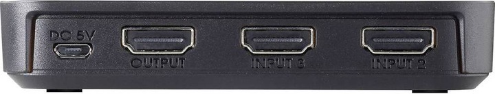 Produktbild SpeaKa Professional 2+1 Port HDMI Switch mit zusätzlichem USB-C™-Eingang 3840 x 2160 Pixel