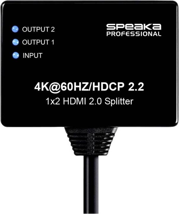 Actual product image SpeaKa Professional 1x2 HDMI Splitter