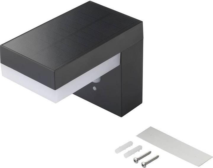 Produktbild Sygonix Solar Aussenwandleuchte inkl. PIR (600 lm, IP44)