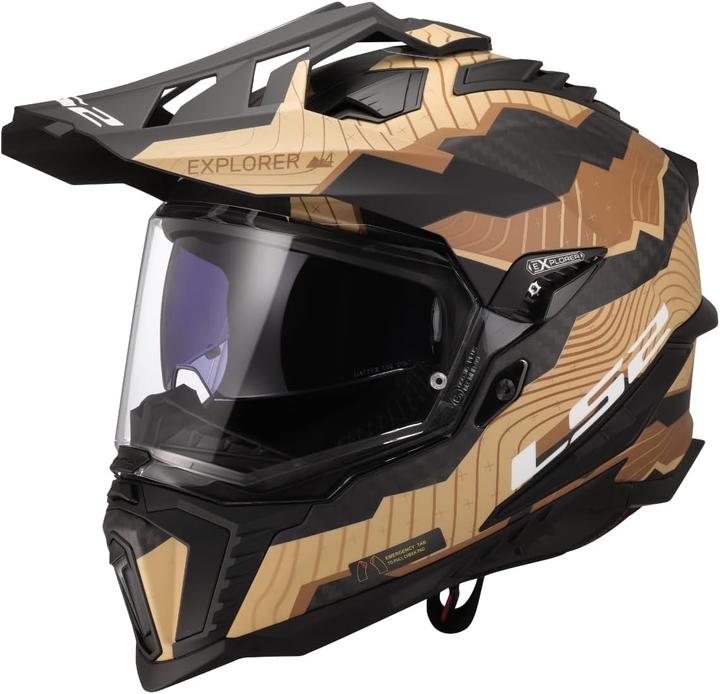 Produktbild LS2 MX701 EXPLORER CARBON TRICK MX-Helm (M)