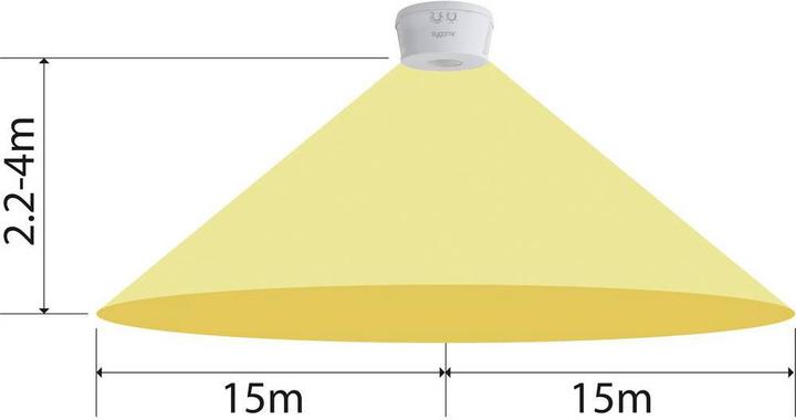 Actual product image Sygonix PIR ceiling motion switch 360° structure (15 m)