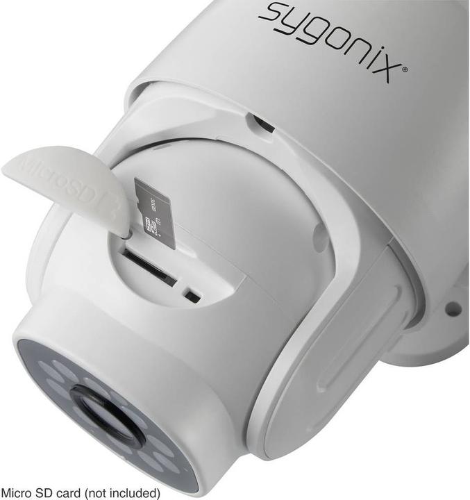 Produktbild Sygonix LAN, WLAN IP-Schwenk-/Neige-Kamera (1920 x 1080 Pixels)