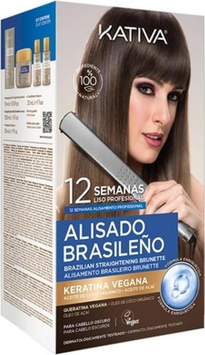 Image du produit Kativa Profesional Alisado Brasileãƒâ‘O Pro Dark Estuche 6 pz (Crème pour le corps)