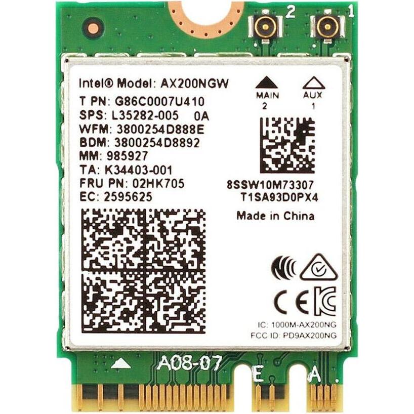 Thumbnail - Intel Wi-Fi 6 AX200 non vPro (M.2 A Key, M.2 E Key), Netzwerkkarte