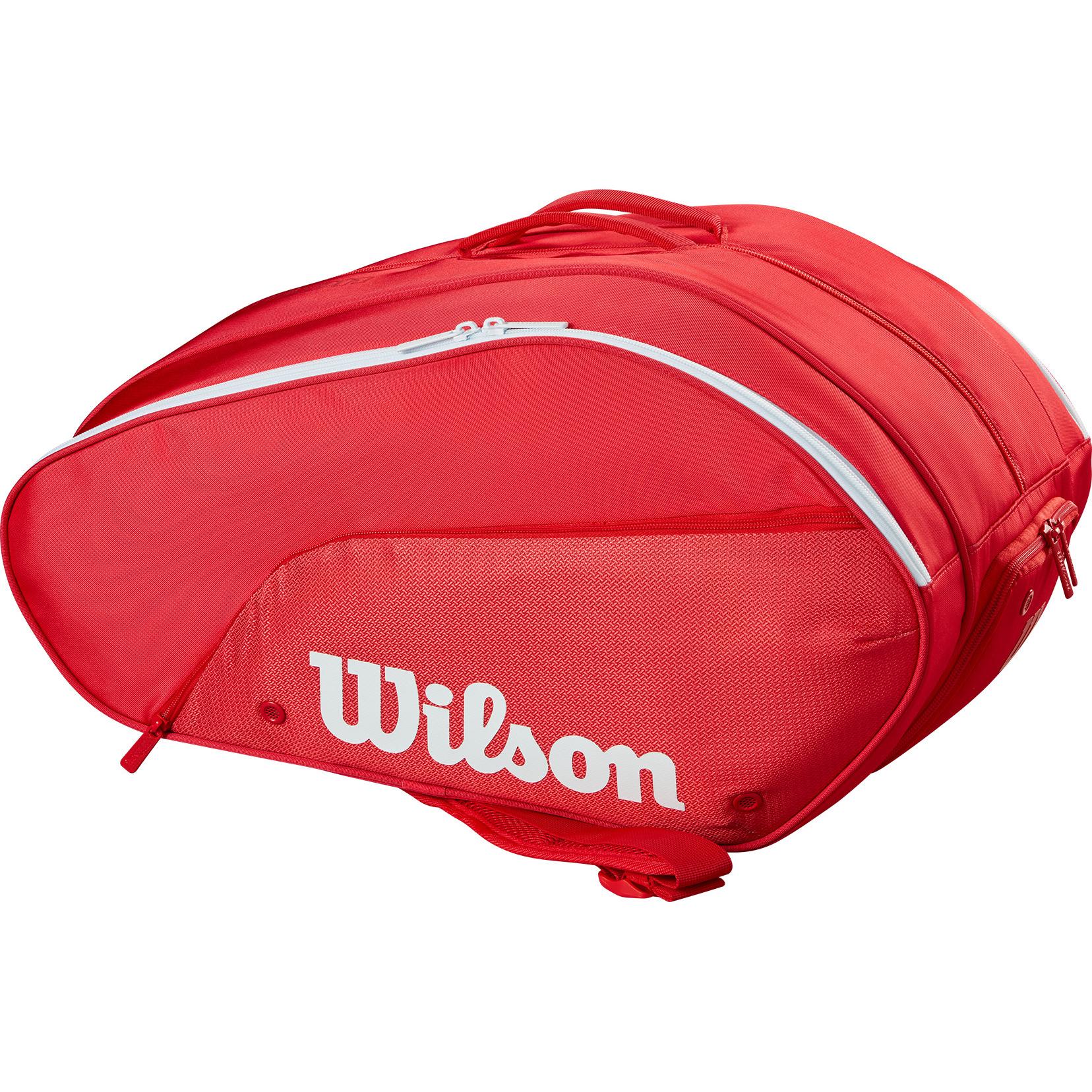 Wilson Rosso Borsa Da Tennis, (6R)