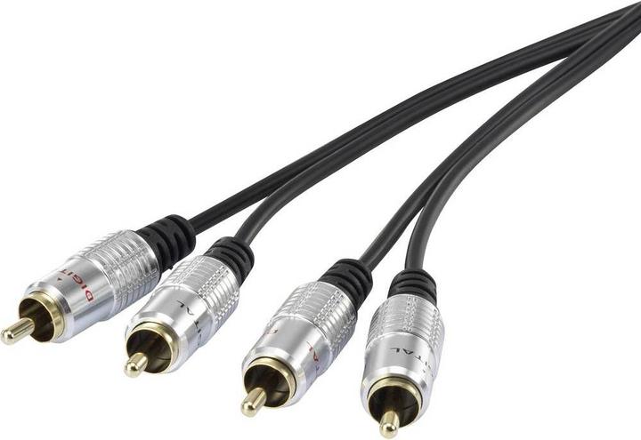 Produktbild SpeaKa Professional Speaka SuperSoft Cinch-Audiokabel (R/L) 1 m (1 m, Cinch)