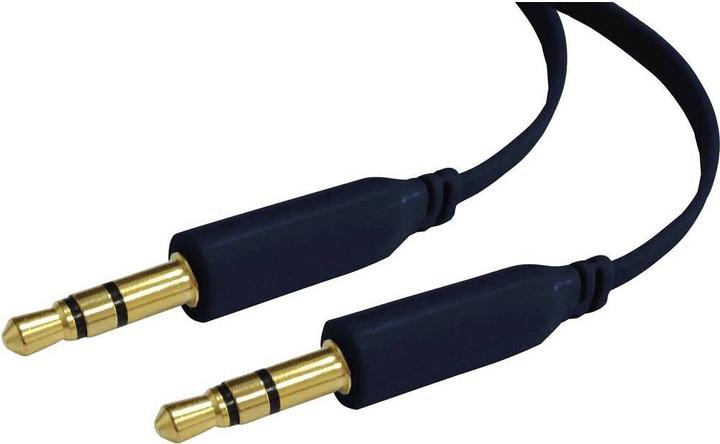 Produktbild SpeaKa Professional SuperFlat 3.5 mm Klinke Anschlusskabel 0.5 m (0.50 m, 2.5mm)