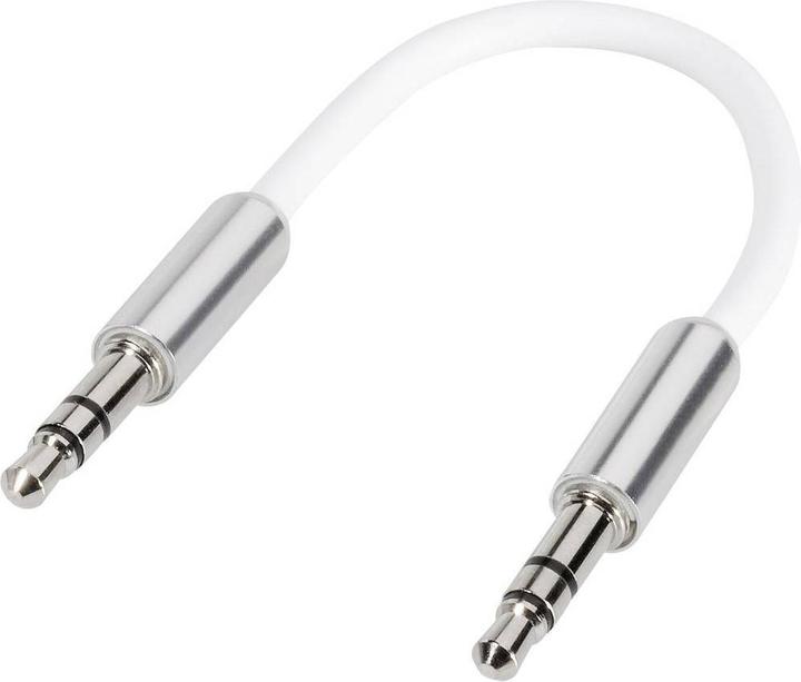 Actual product image SpeaKa Professional 3.5 mm jack connection cable SuperSoft 0.1 m (0.10 m, AUX cable)