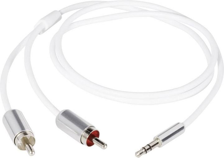 Produktbild SpeaKa Professional 3.5 mm Klinke/Cinch Anschlusskabel SuperSoft 0.8 m (0.80 m, Cinch, 2.5mm)