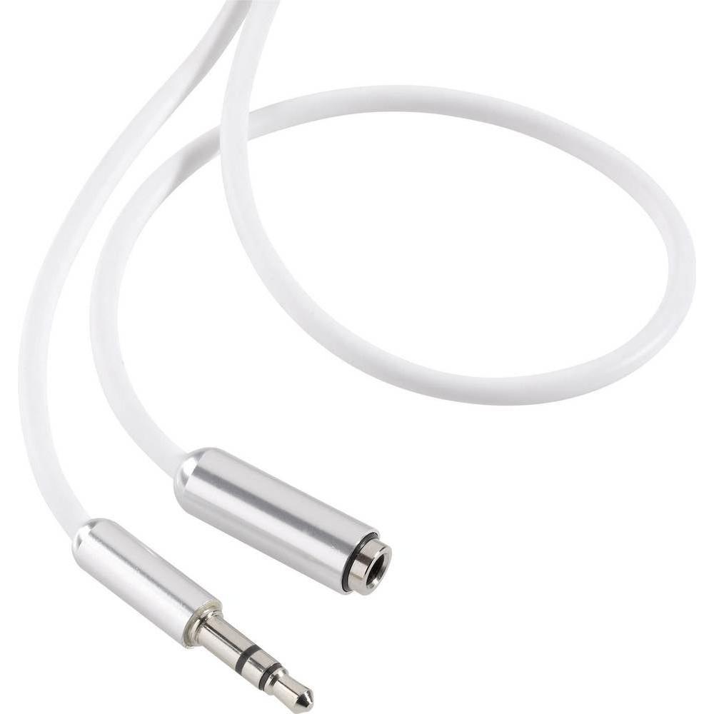 SpeaKa Professional 3.5 mm Klinke Verlängerung SuperSoft 1 m (1 m, Verlängerung), Audio Kabel