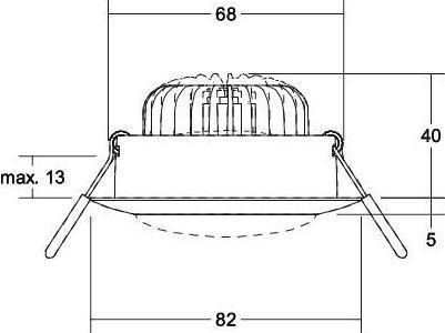 Produktbild Brumberg Leuchten LED-Deckeneinbauleuchte 12383683 (600 lm)