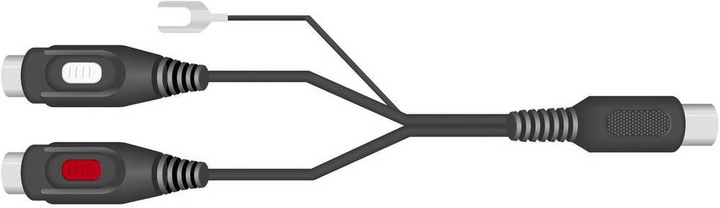 Produktbild SpeaKa Professional Cinch/DIN-Anschluss Adapter Diodenstecker 5pol (DIN) 2x Cinch-Buchse (Audio Splitter)