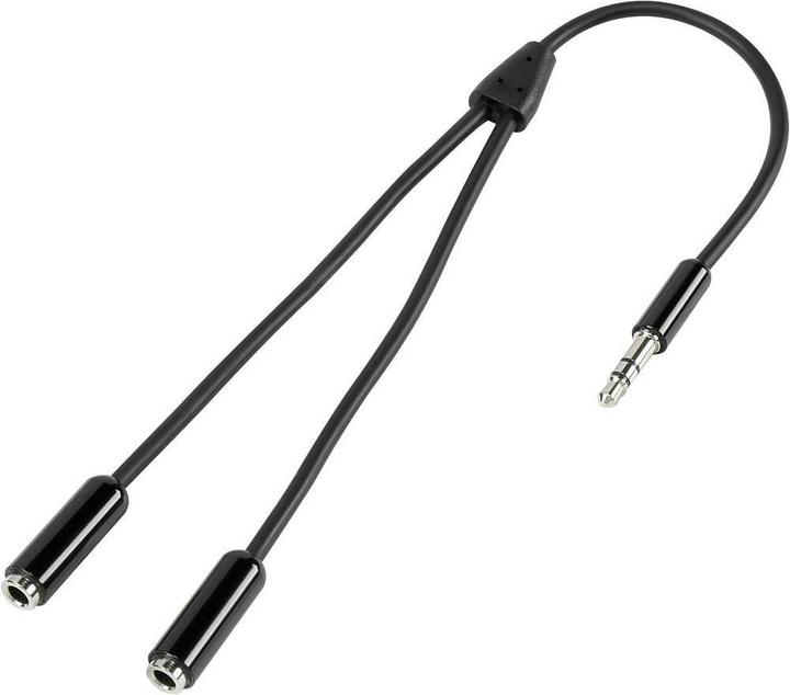 SpeaKa Professional Klinke Splitter-Kabel Klinkenstecker 3.5 mm 2x Klinkenbuchse 3.5 mm 0.2 m (0.20 m, 2.5mm)