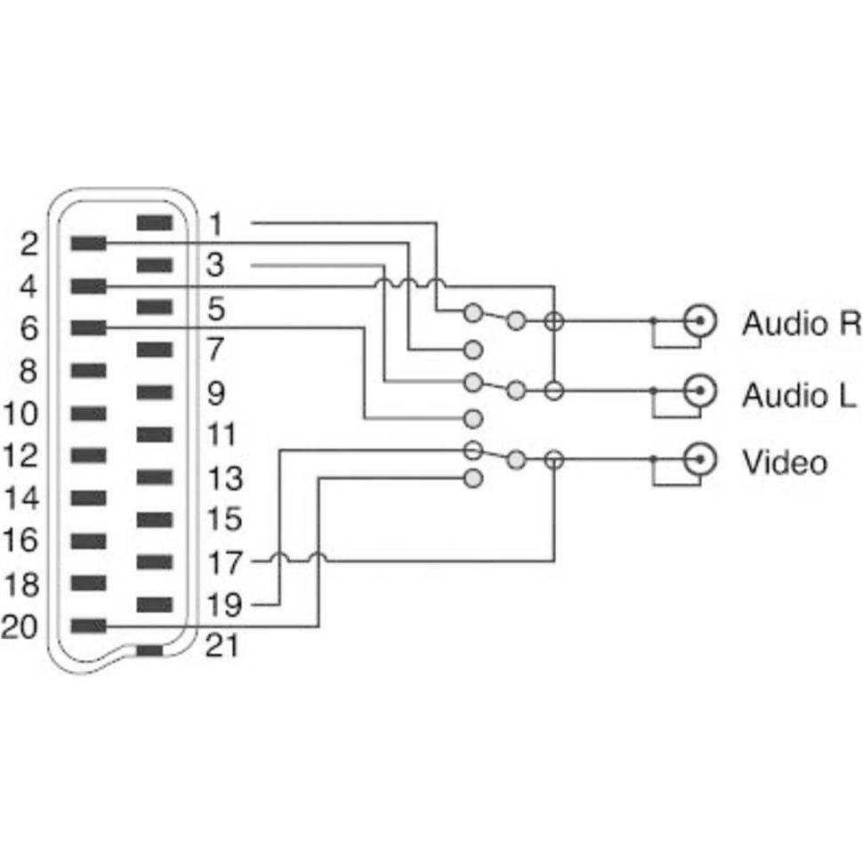 Thumbnail - SpeaKa Professional SCART 3 Cinch Adapterkabel 2 m (2 m, Cinch, Scart), Video Kabel