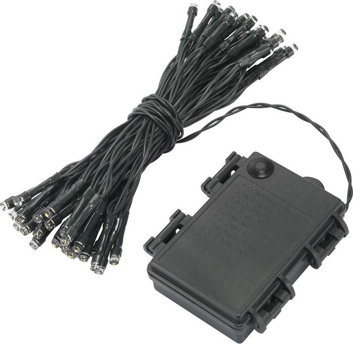 Image du produit Sygonix Guirlande lumineuse avec 50 LED, à piles, chaude (0.54 m)