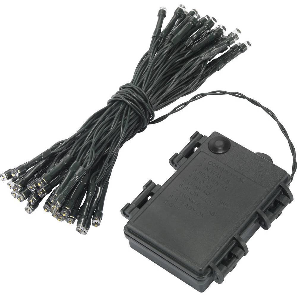 Sygonix, Lichterkette, Lichterkette mit 50 LEDs, batteriebetrieben, warm (0.54 m)