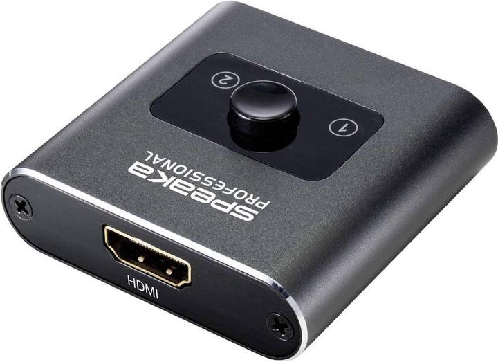 Actual product image SpeaKa Professional Speaka 2 Port HDMI Switch bidirectional usable 3840 x 2160 Pixel 60Hz