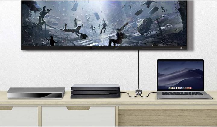 Actual product image SpeaKa Professional Speaka 2 Port HDMI Switch bidirectional usable 3840 x 2160 Pixel 60Hz