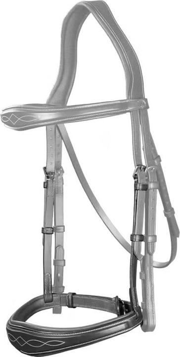 Image du produit Dy'on Muserolle cheval sans sous barbe anatomique cuir