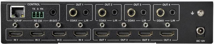 Actual product image SpeaKa Professional SP-HSW-740 4K HDMI 4x4 Matrix Switch