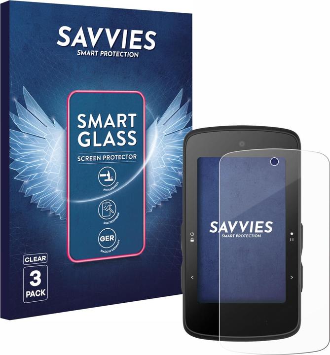 Actual product image Savvies 3x Smart Glass - 9H Hybrid Glass Screen Protector for Bryton Rider 750 SE