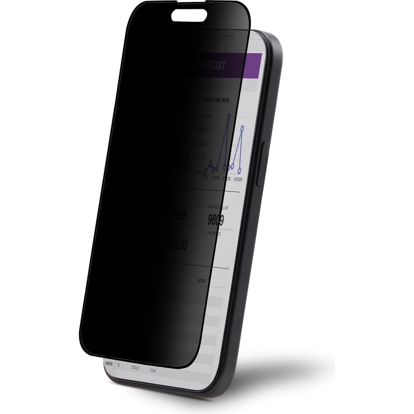StarTech Priv. Screen iPhone (1 Stück, Apple iPhone 15 Pro), Smartphone Schutzfolie, Schwarz