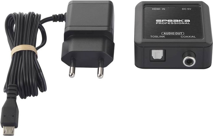 Image du produit SpeaKa Professional Adaptateur HDMI (eARC/ARC) vers coaxial/toslink (Modulateur HDMI, Adaptateur Toslink)