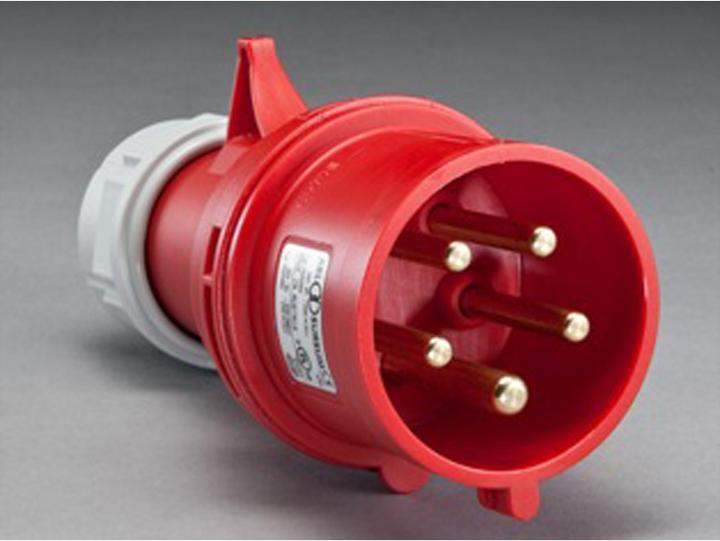 Actual product image Bachmann BN0500 48.26cm 19inch PDU 1U 36xC13 6x C19 Power measurement connection CEE 3x16A red