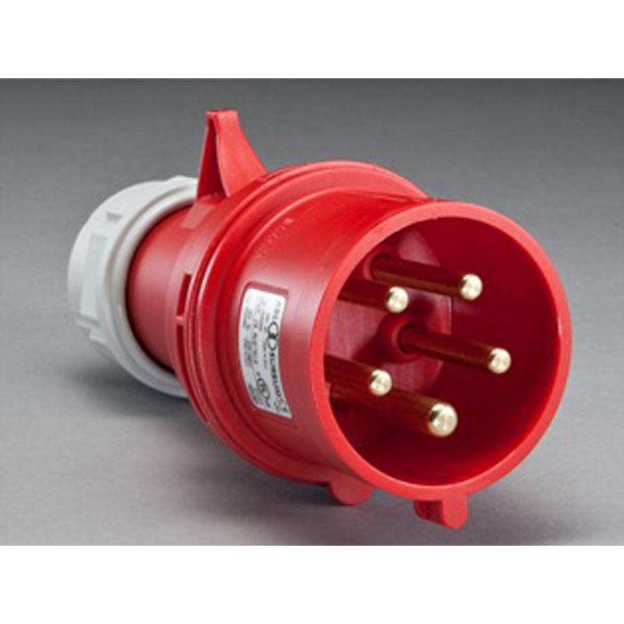 Thumbnail - Bachmann BN0500 48,26cm 19Zoll PDU 1HE 18xC13 3xC19 Leistungsmessung Anschluss CEE 3x16A rot, USV Zubehör