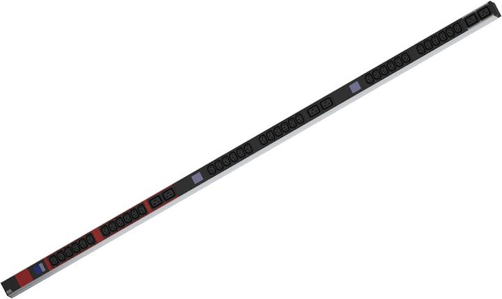 Bachmann BN0500 48,26cm 19Zoll PDU 1HE 36xC13 6x C19 Leistungsmessung Anschluss CEE 3x16A rot