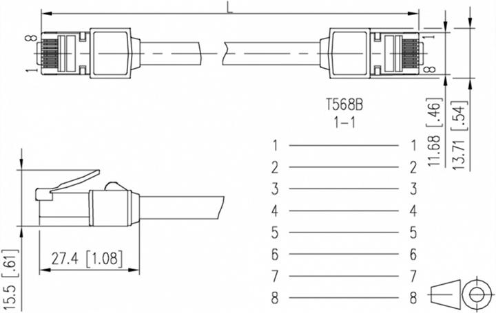 Actual product image Metz Connect Ultraflex500 (S/FTP, CAT6, 10 m)