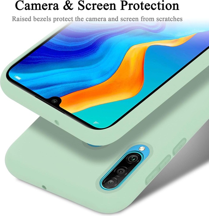 Actual product image Cadorabo TPU Liquid Silicone Case Cover (Huawei P30 Lite)