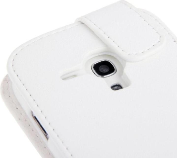 Produktbild König Design Schutzhülle Handy Tasche Flip für Samsung Galaxy S3 mini i8190 / i8195 / i8200 Weiss (Samsung Galaxy S3 Mini)