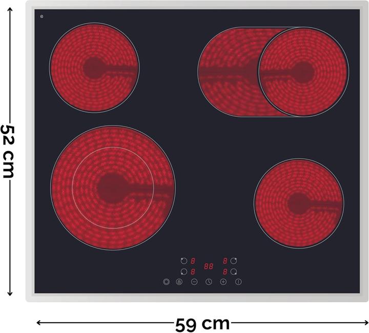 Image du produit PKM EB-C4-2-KBTCG Table de cuisson (59 cm, Table de cuisson en vitrocéramique)