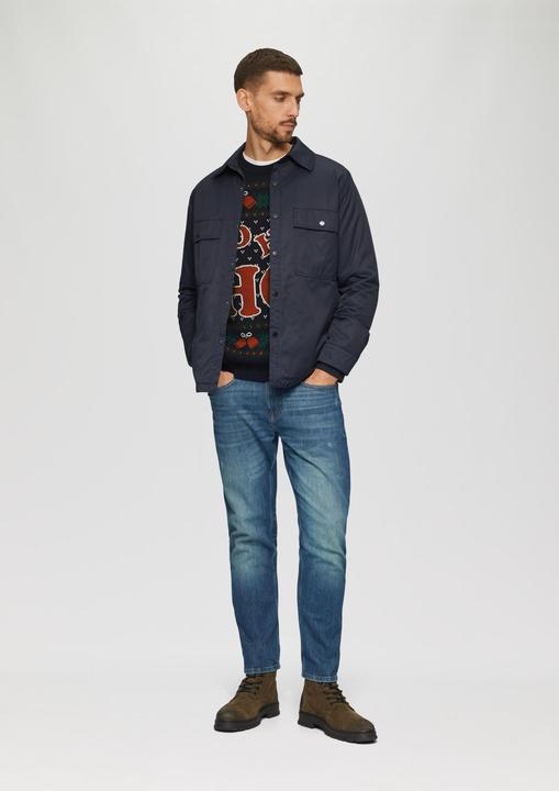 Produktbild s.Oliver Strickpullover Weihnachtspullover aus Baumwolle (M)